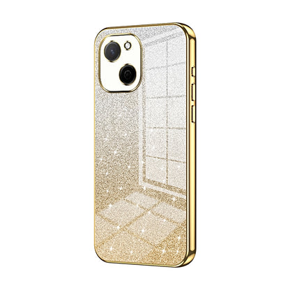 Huawei Maimang A20 Luxurious Electroplated Gradient Glitter Powder Case - Enhanced Lens Protection