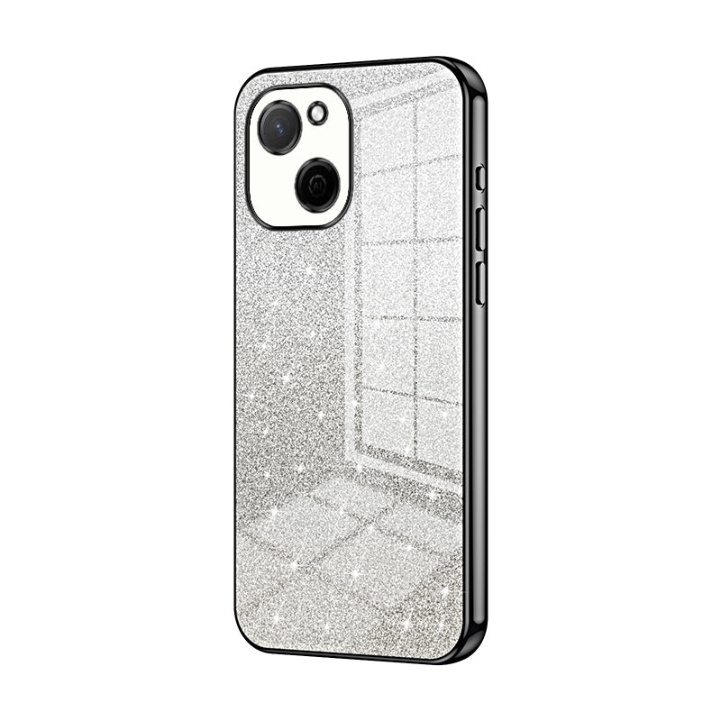 Huawei Maimang A20 Luxurious Electroplated Gradient Glitter Powder Case - Enhanced Lens Protection