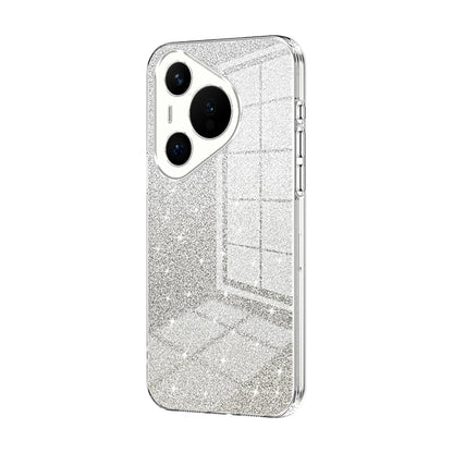 Huawei Pura 70 Luxurious Electroplated Gradient Glitter Powder Case - Enhanced Lens Protection