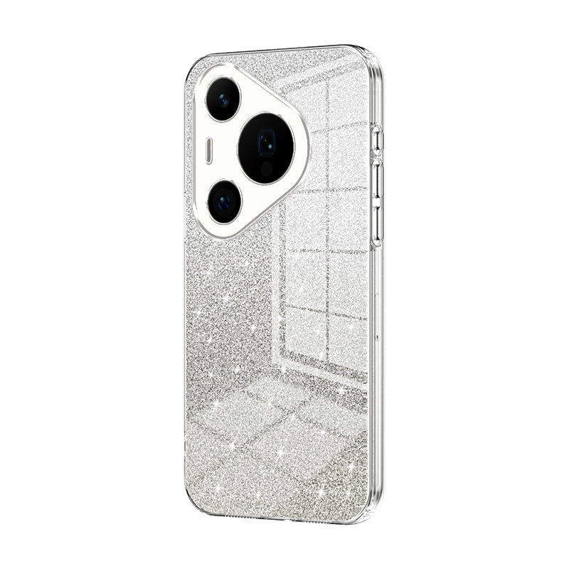 Huawei Pura 70 Pro Luxurious Electroplated Gradient Glitter Powder Case - Enhanced Lens Protection