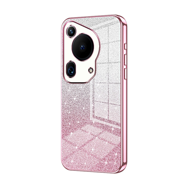 Huawei Pura 70 Ultra Luxurious Electroplated Gradient Glitter Powder Case - Enhanced Lens Protection