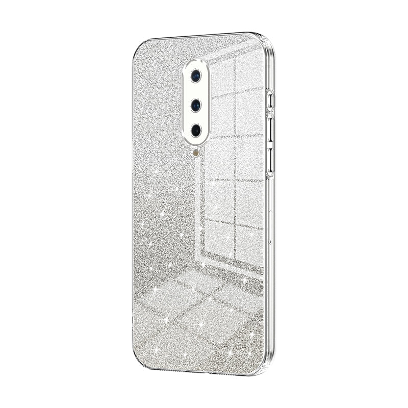 OnePlus 8 Luxurious Electroplated Gradient Glitter Powder Case - Enhanced Lens Protection