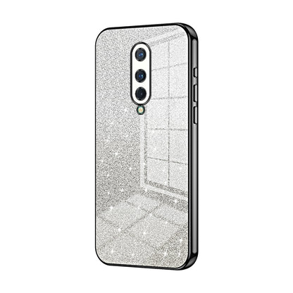OnePlus 8 Luxurious Electroplated Gradient Glitter Powder Case - Enhanced Lens Protection
