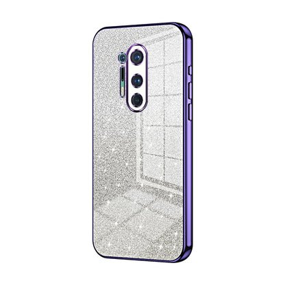 OnePlus 8 Pro Luxurious Electroplated Gradient Glitter Powder Case - Enhanced Lens Protection