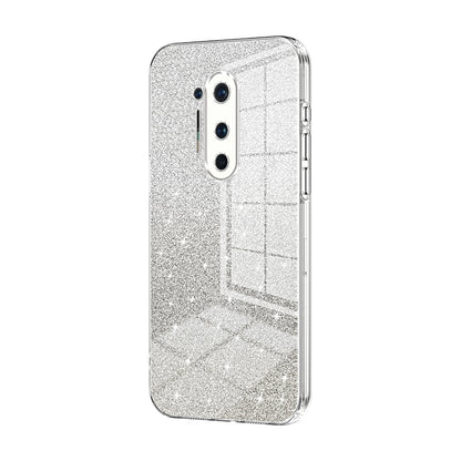OnePlus 8 Pro Luxurious Electroplated Gradient Glitter Powder Case - Enhanced Lens Protection