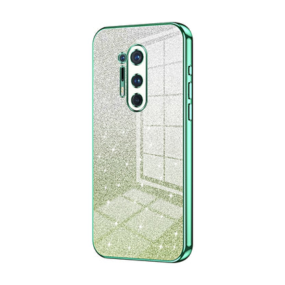 OnePlus 8 Pro Luxurious Electroplated Gradient Glitter Powder Case - Enhanced Lens Protection