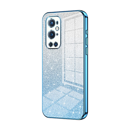 OnePlus 9 Pro Luxurious Electroplated Gradient Glitter Powder Case - Enhanced Lens Protection