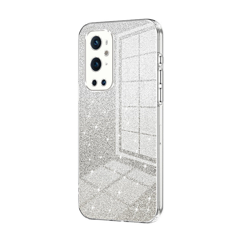 OnePlus 9 Pro Luxurious Electroplated Gradient Glitter Powder Case - Enhanced Lens Protection