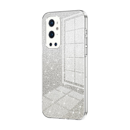 OnePlus 9 Pro Luxurious Electroplated Gradient Glitter Powder Case - Enhanced Lens Protection
