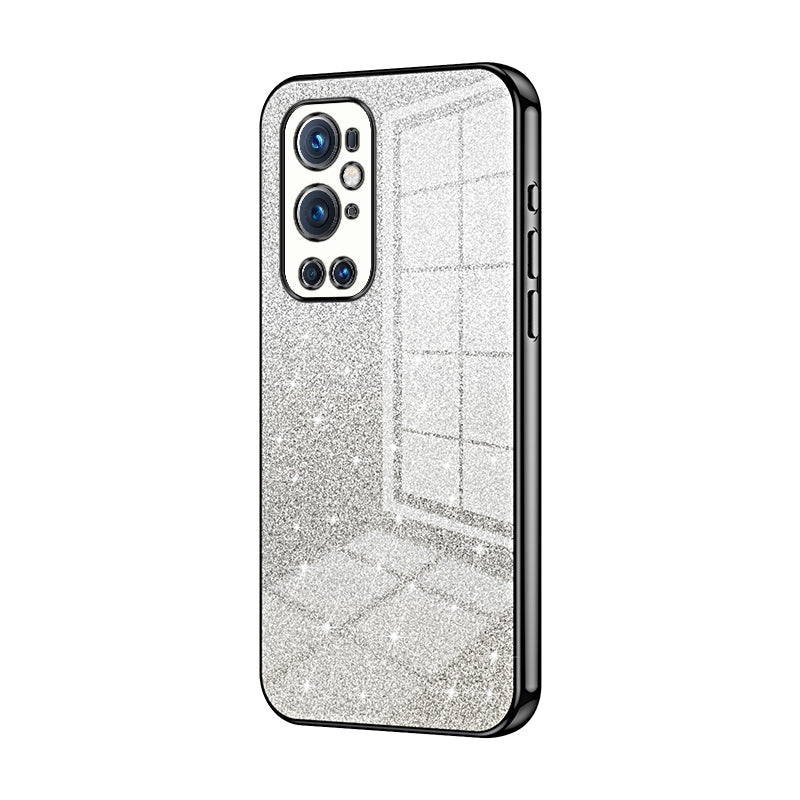 OnePlus 9 Pro Luxurious Electroplated Gradient Glitter Powder Case - Enhanced Lens Protection