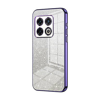 OnePlus 10 Pro Luxurious Electroplated Gradient Glitter Powder Case - Enhanced Lens Protection
