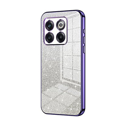OnePlus 10T Luxurious Electroplated Gradient Glitter Powder Case - Enhanced Lens Protection