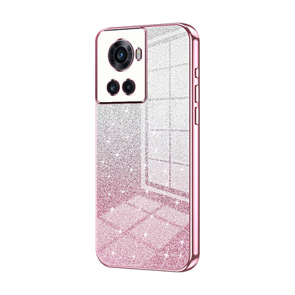 OnePlus Ace Luxurious Electroplated Gradient Glitter Powder Case - Enhanced Lens Protection