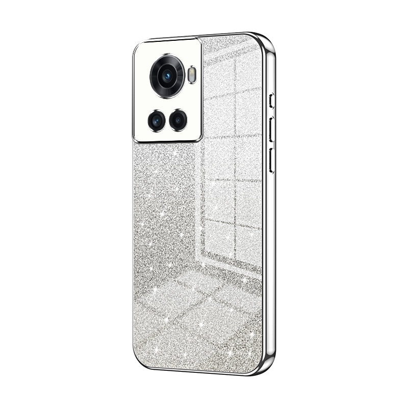OnePlus Ace Luxurious Electroplated Gradient Glitter Powder Case - Enhanced Lens Protection