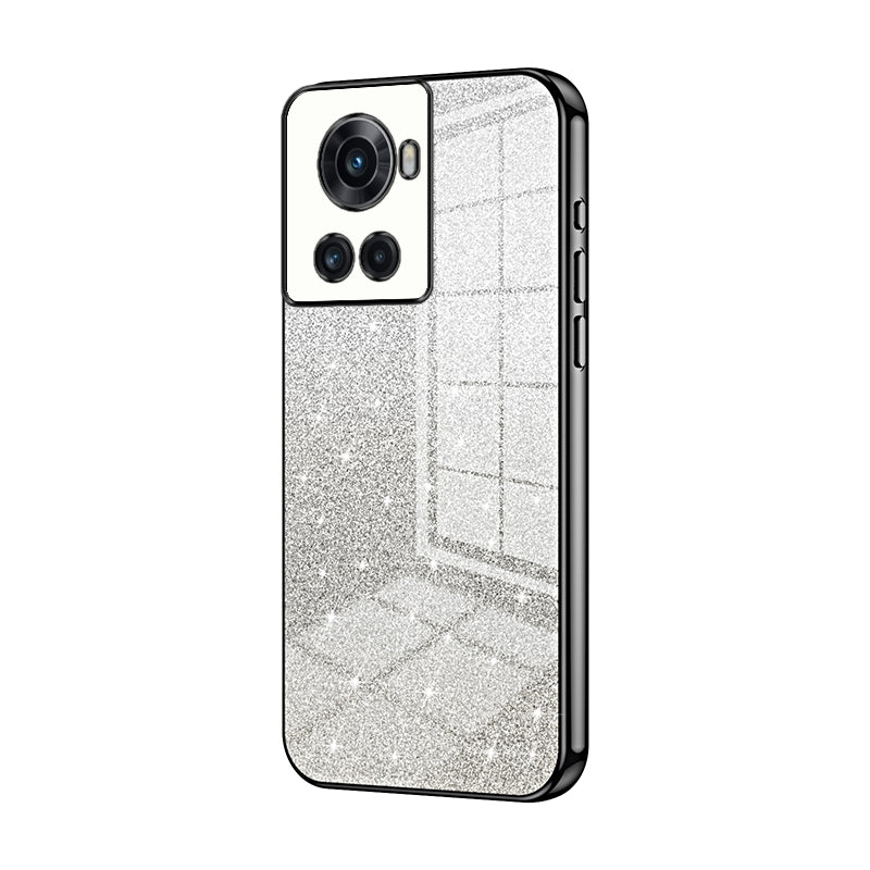 OnePlus Ace Luxurious Electroplated Gradient Glitter Powder Case - Enhanced Lens Protection