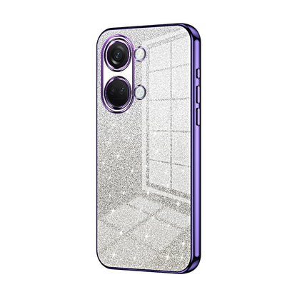 OnePlus Ace 2V Luxurious Electroplated Gradient Glitter Powder Case - Enhanced Lens Protection
