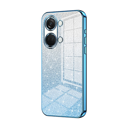 OnePlus Ace 2V Luxurious Electroplated Gradient Glitter Powder Case - Enhanced Lens Protection