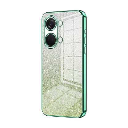 OnePlus Ace 2V Luxurious Electroplated Gradient Glitter Powder Case - Enhanced Lens Protection