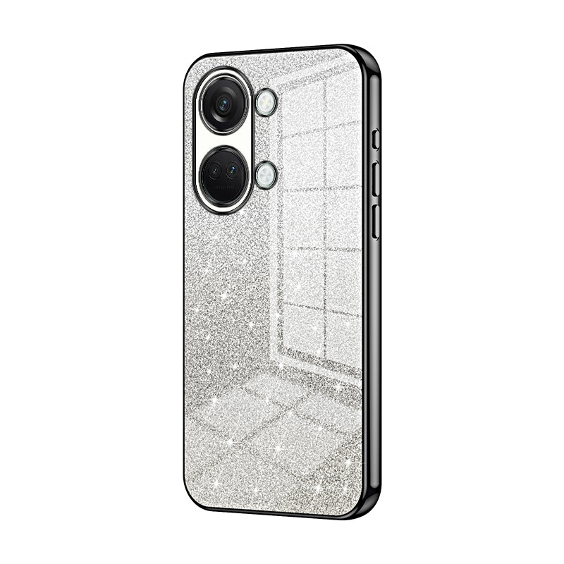 OnePlus Ace 2V Luxurious Electroplated Gradient Glitter Powder Case - Enhanced Lens Protection