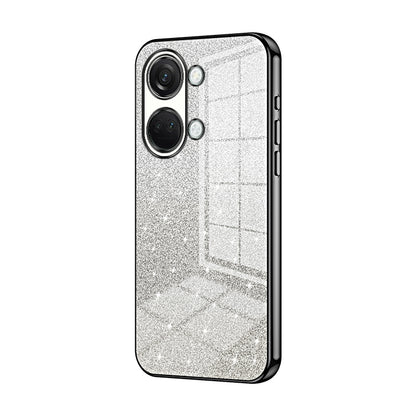 OnePlus Ace 2V Luxurious Electroplated Gradient Glitter Powder Case - Enhanced Lens Protection
