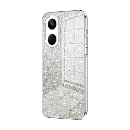 Realme 10 Pro+ Luxurious Electroplated Gradient Glitter Powder Case - Enhanced Lens Protection
