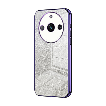 Realme 11 Pro+ Luxurious Electroplated Gradient Glitter Powder Case - Enhanced Lens Protection