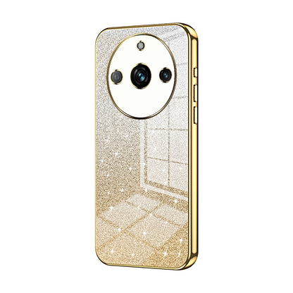 Realme 11 Pro+ Luxurious Electroplated Gradient Glitter Powder Case - Enhanced Lens Protection