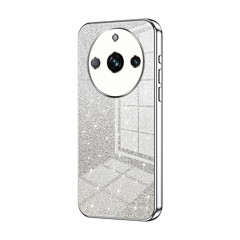 Realme 11 Pro Luxurious Electroplated Gradient Glitter Powder Case - Enhanced Lens Protection