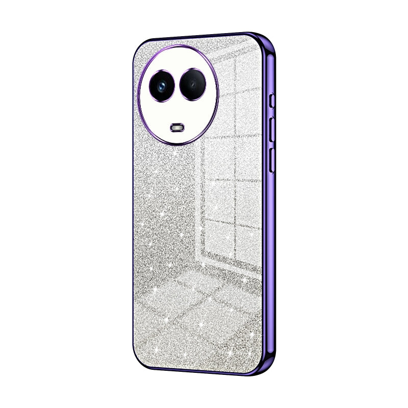 Realme Narzo 60 Luxurious Electroplated Gradient Glitter Powder Case - Enhanced Lens Protection