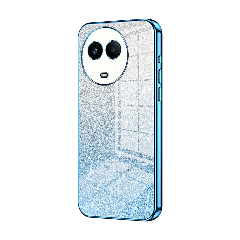 Realme Narzo 60 Luxurious Electroplated Gradient Glitter Powder Case - Enhanced Lens Protection