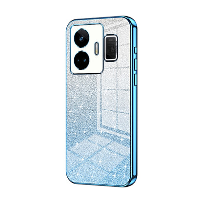 Realme GT Neo 5 Luxurious Electroplated Gradient Glitter Powder Case - Enhanced Lens Protection