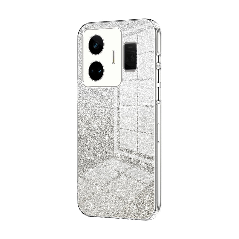 Realme GT Neo 5 Luxurious Electroplated Gradient Glitter Powder Case - Enhanced Lens Protection