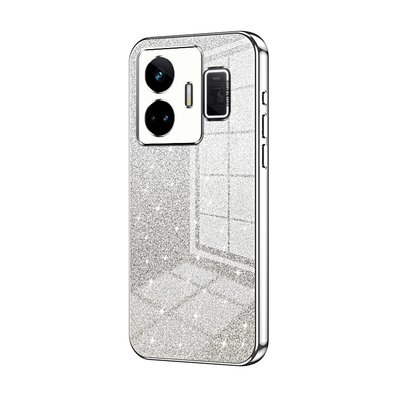 Realme GT Neo 5 Luxurious Electroplated Gradient Glitter Powder Case - Enhanced Lens Protection