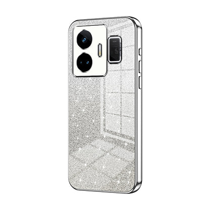 Realme GT Neo 5 Luxurious Electroplated Gradient Glitter Powder Case - Enhanced Lens Protection