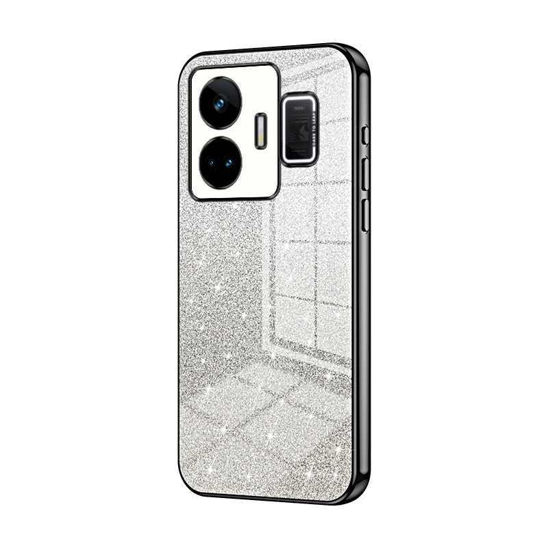 Realme GT Neo 5 Luxurious Electroplated Gradient Glitter Powder Case - Enhanced Lens Protection