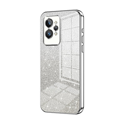 Realme GT2 Pro Luxurious Electroplated Gradient Glitter Powder Case - Enhanced Lens Protection