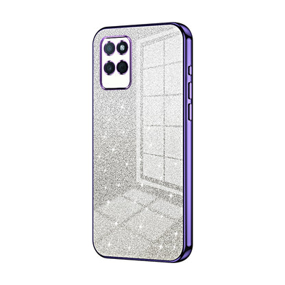 Realme V11s 5G Luxurious Electroplated Gradient Glitter Powder Case - Enhanced Lens Protection