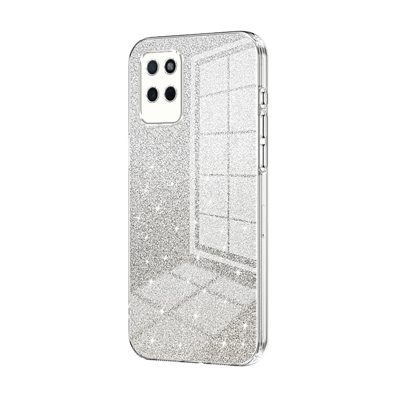 Realme V11s 5G Luxurious Electroplated Gradient Glitter Powder Case - Enhanced Lens Protection