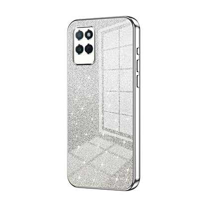Realme V11s 5G Luxurious Electroplated Gradient Glitter Powder Case - Enhanced Lens Protection