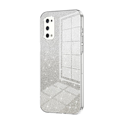Realme X7 Luxurious Electroplated Gradient Glitter Powder Case - Enhanced Lens Protection
