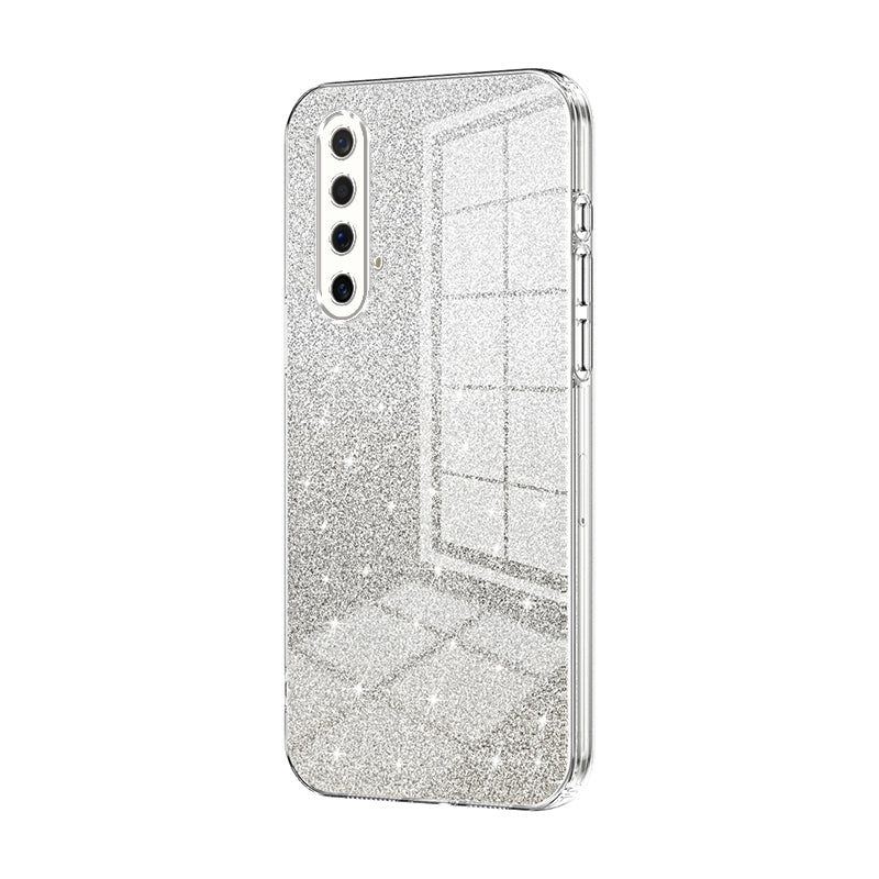 Realme X50 Luxurious Electroplated Gradient Glitter Powder Case - Enhanced Lens Protection