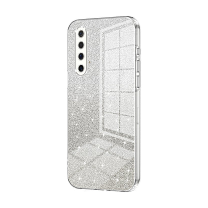 Realme X50m 5G Luxurious Electroplated Gradient Glitter Powder Case - Enhanced Lens Protection