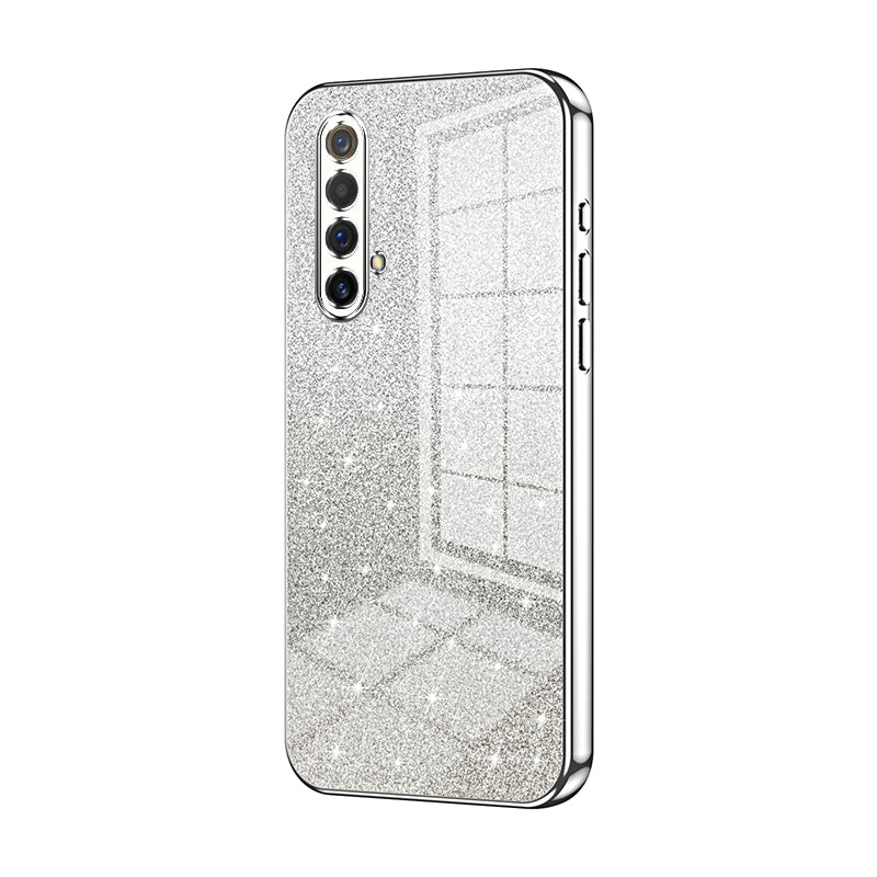 Realme X50m 5G Luxurious Electroplated Gradient Glitter Powder Case - Enhanced Lens Protection