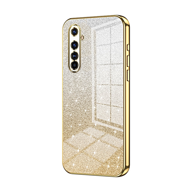 Realme X50 Pro Luxurious Electroplated Gradient Glitter Powder Case - Enhanced Lens Protection