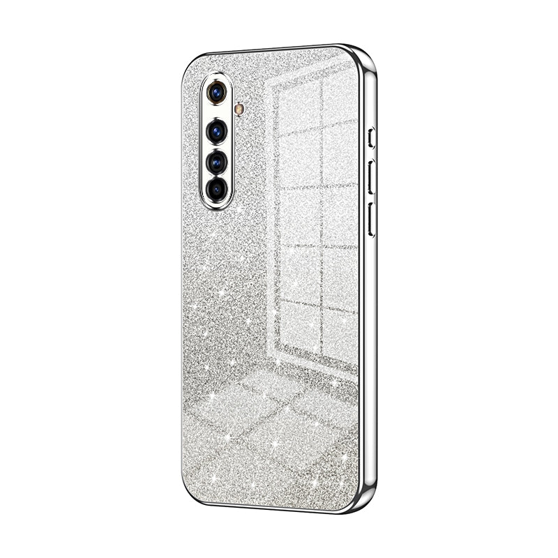 Realme X50 Pro Luxurious Electroplated Gradient Glitter Powder Case - Enhanced Lens Protection