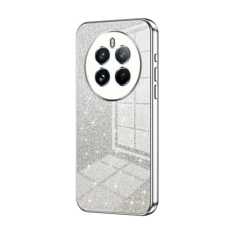 Realme 12 Pro Luxurious Electroplated Gradient Glitter Powder Case - Enhanced Lens Protection