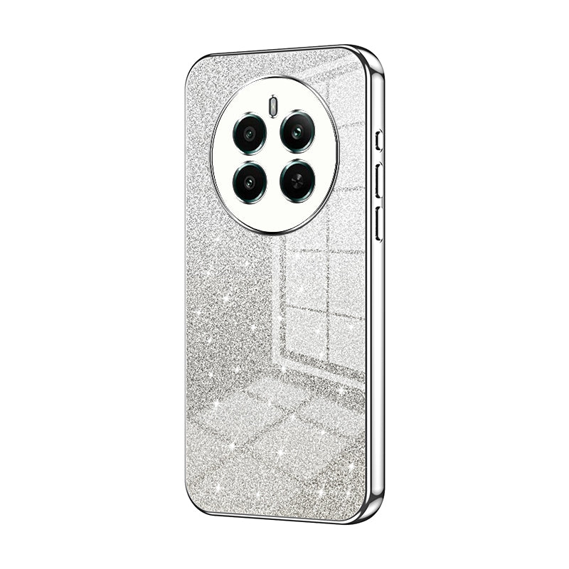 Realme 12+ Luxurious Electroplated Gradient Glitter Powder Case - Enhanced Lens Protection