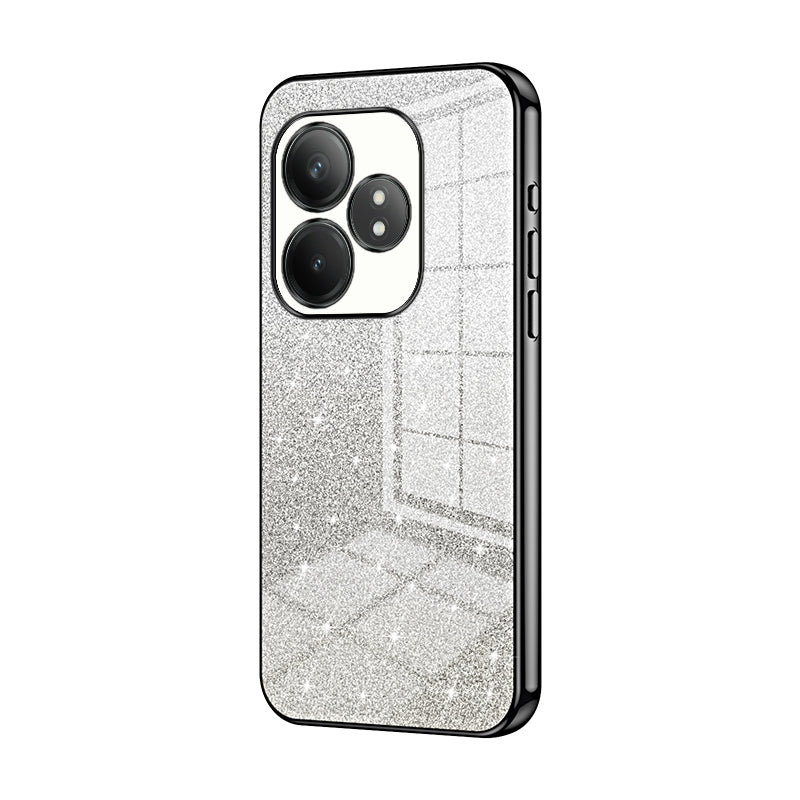 Realme GT Neo6 SE Luxurious Electroplated Gradient Glitter Powder Case - Enhanced Lens Protection