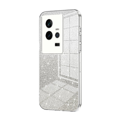 vivo iQOO 11 Luxurious Electroplated Gradient Glitter Powder Case - Enhanced Lens Protection