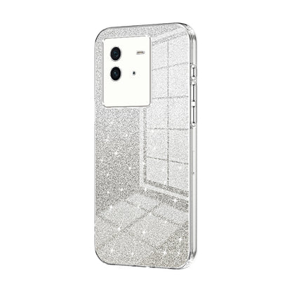 vivo iQOO Neo6 Luxurious Electroplated Gradient Glitter Powder Case - Enhanced Lens Protection